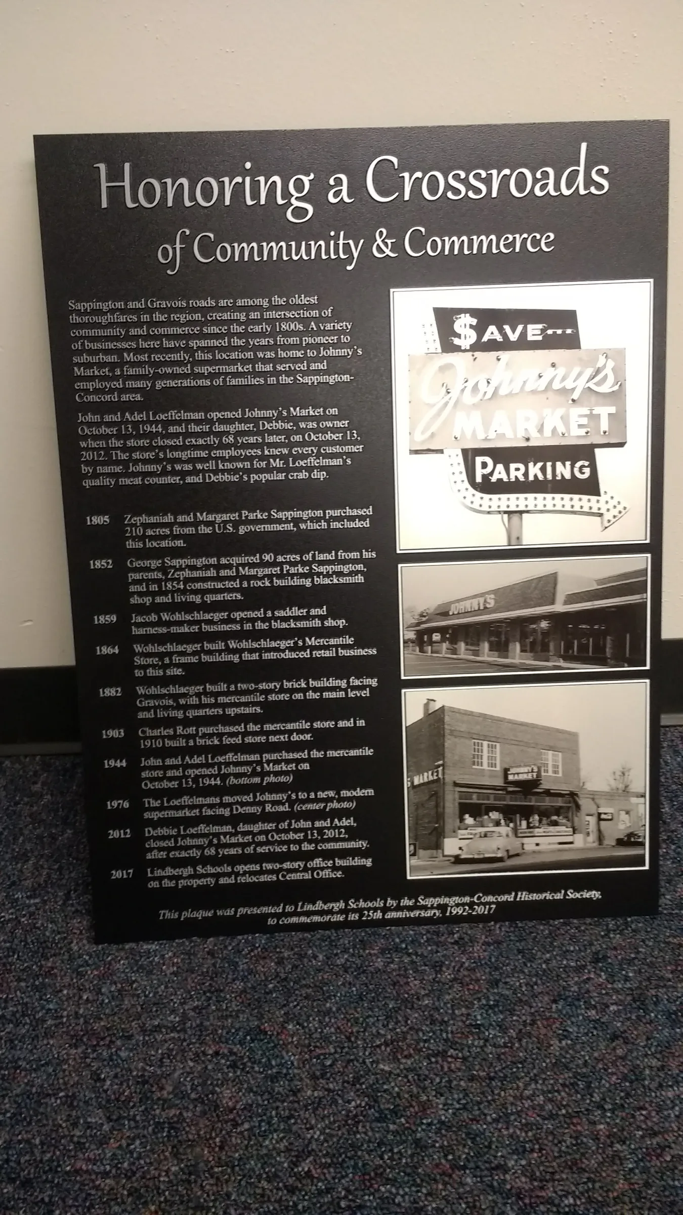 Custom plaque and installation project 7