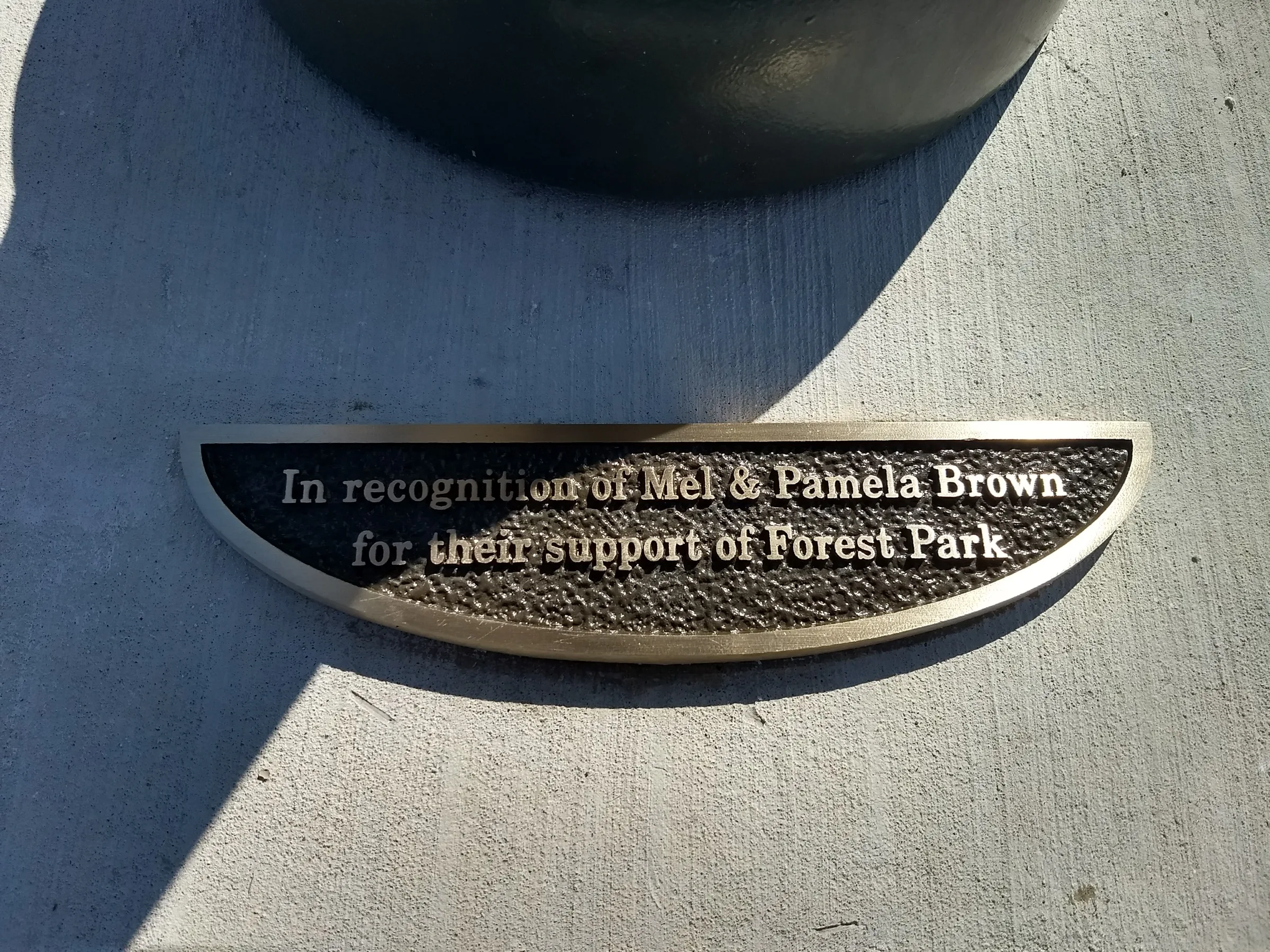 Custom plaque and installation project 10