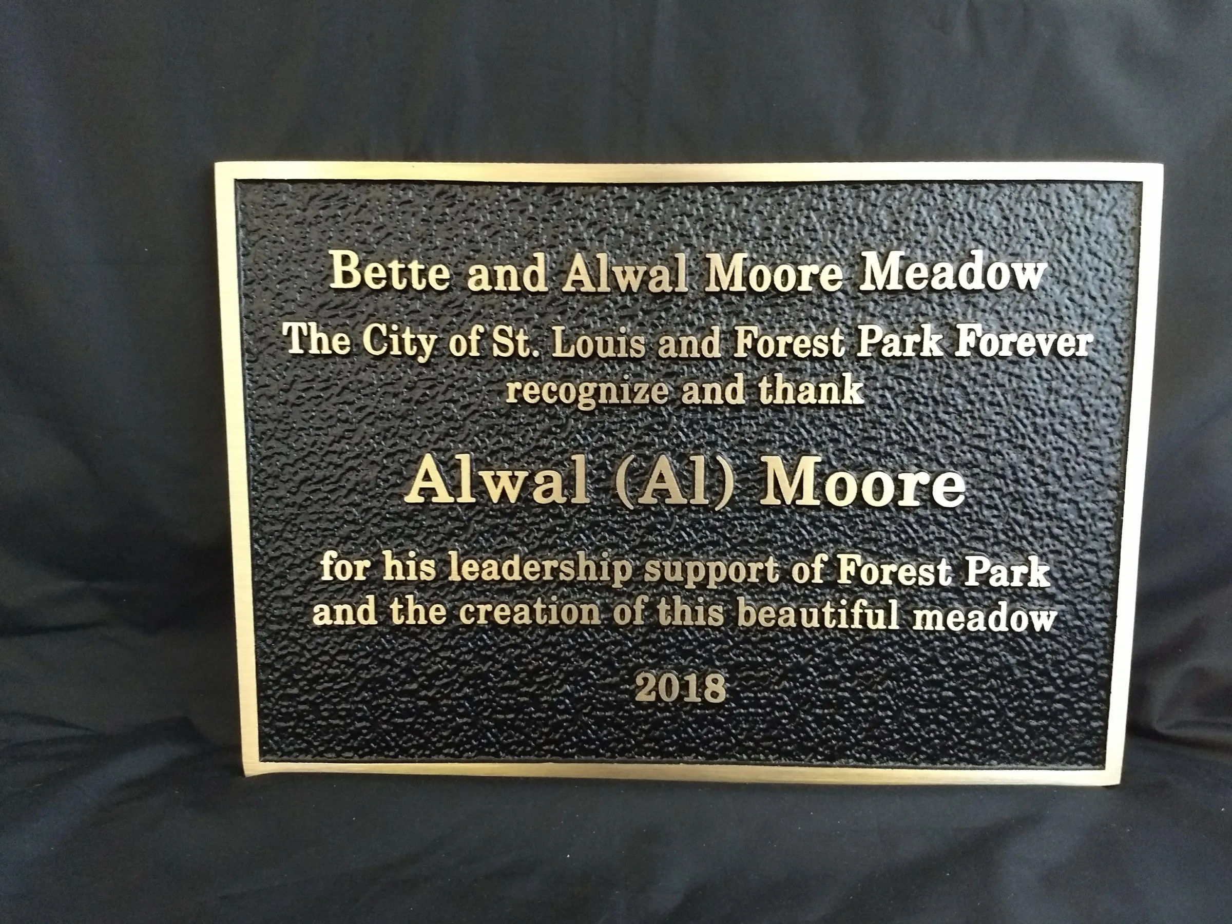 Custom plaque and installation project 15