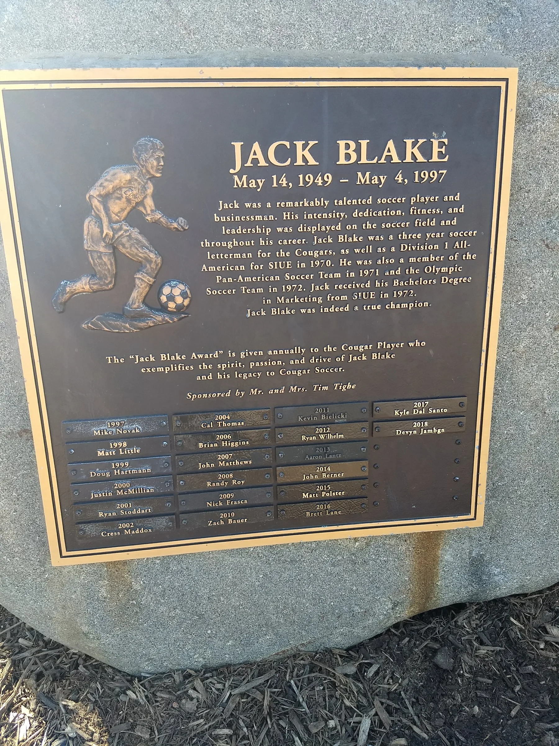 Custom plaque and installation project 18