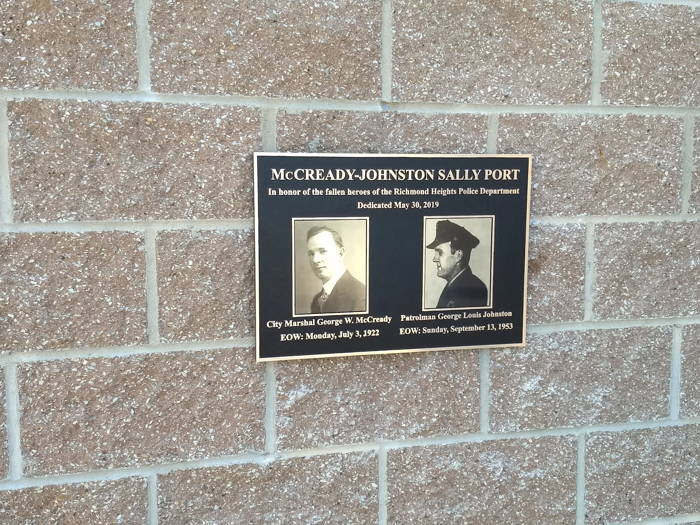 Custom plaque and installation project 27