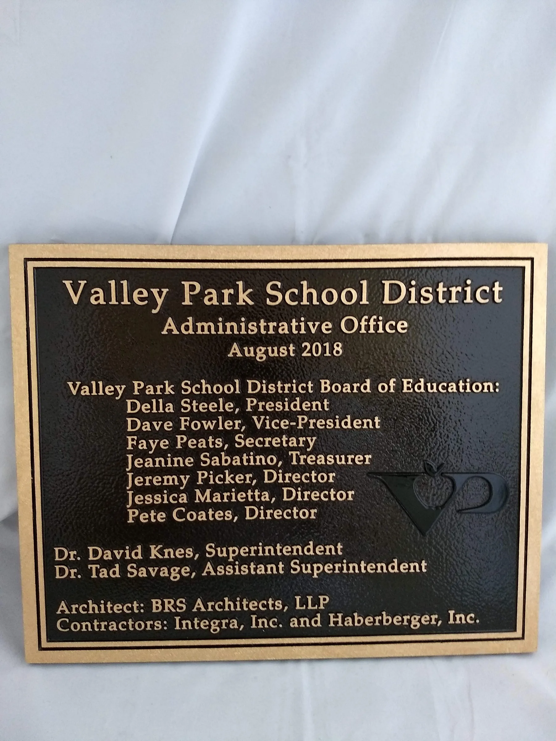 Custom plaque and installation project 28