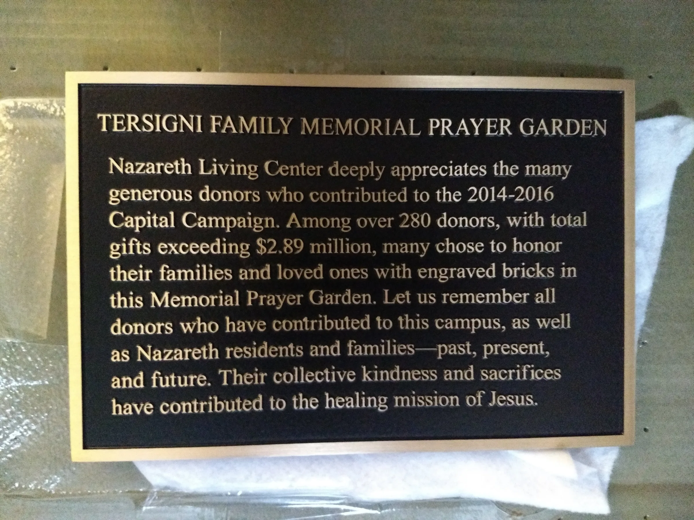 Custom plaque and installation project 32