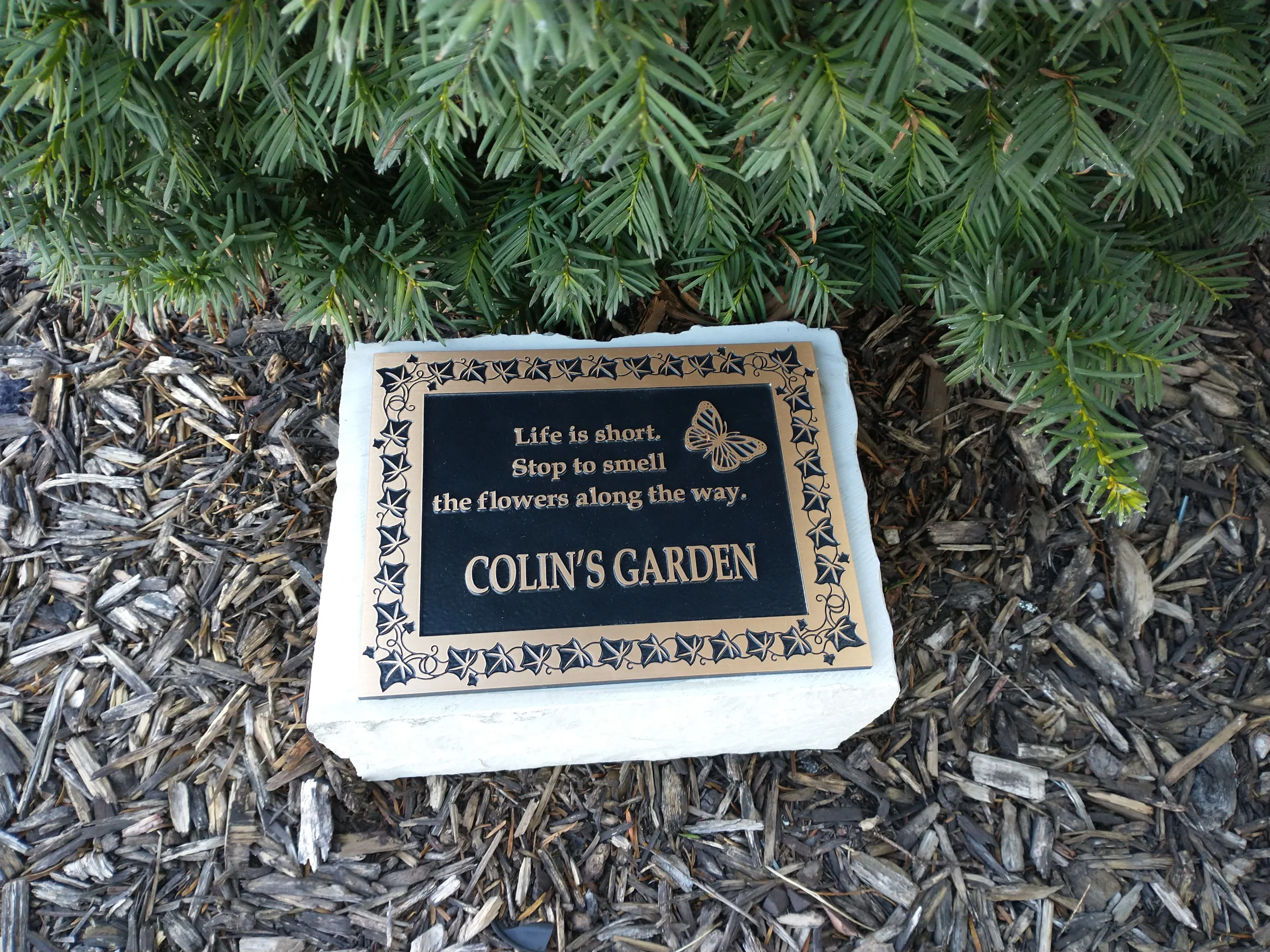 Custom plaque and installation project 42