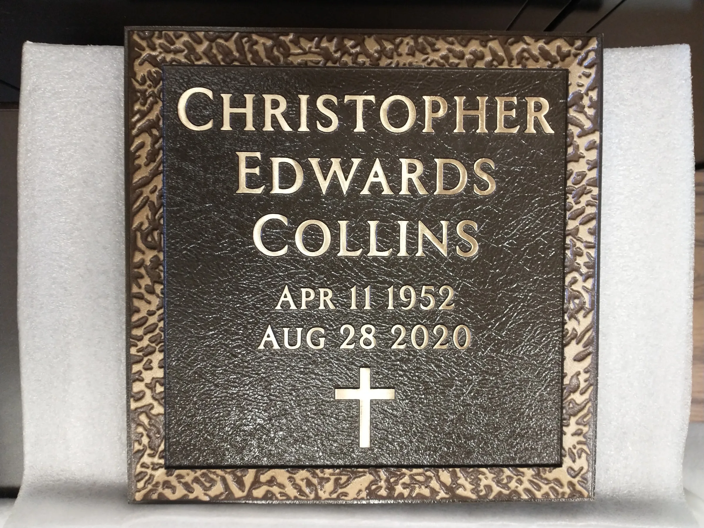 Custom plaque and installation project 46