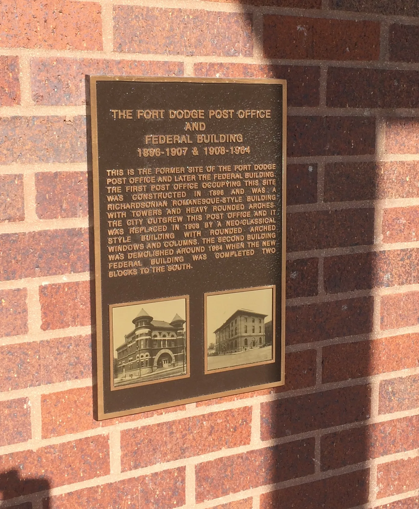 Custom plaque and installation project 57