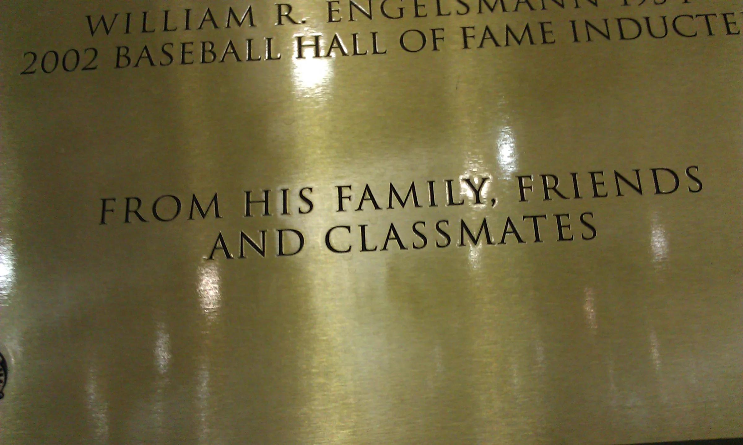 Custom plaque and installation project 61