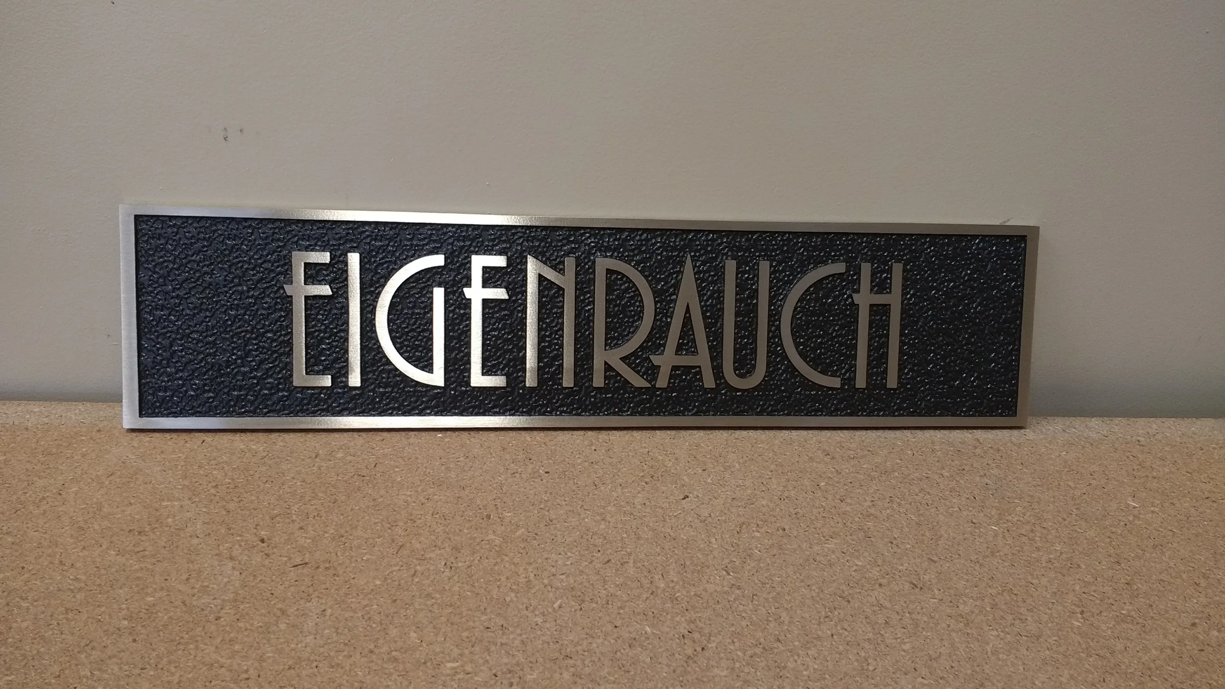 Custom plaque and installation project 63