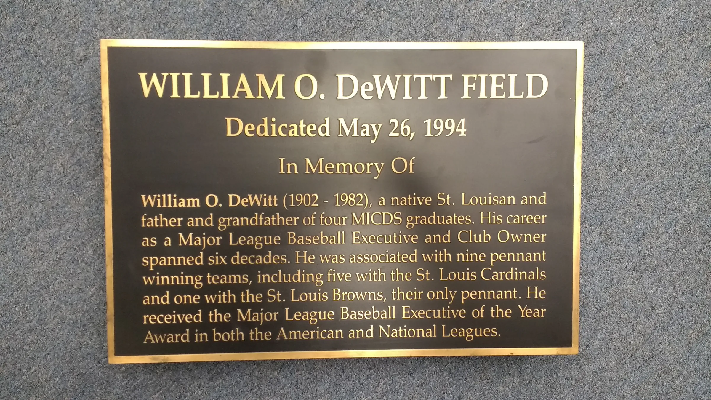 Custom plaque and installation project 64