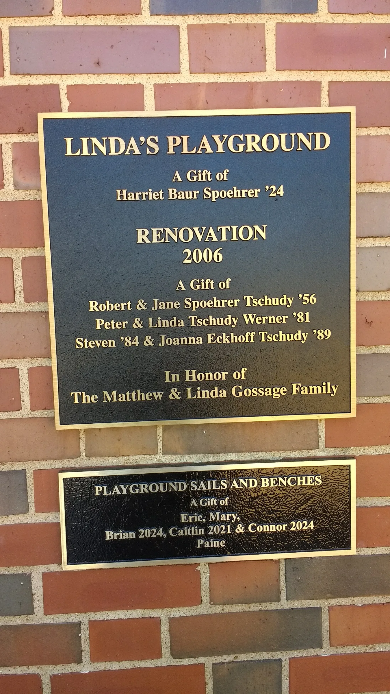 Custom plaque and installation project 65