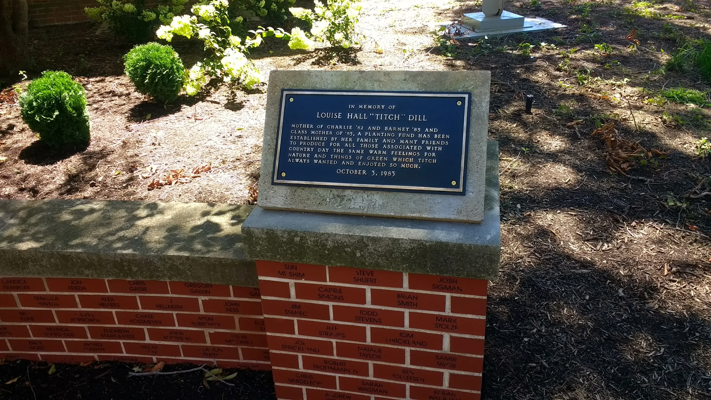 Custom plaque and installation project 66