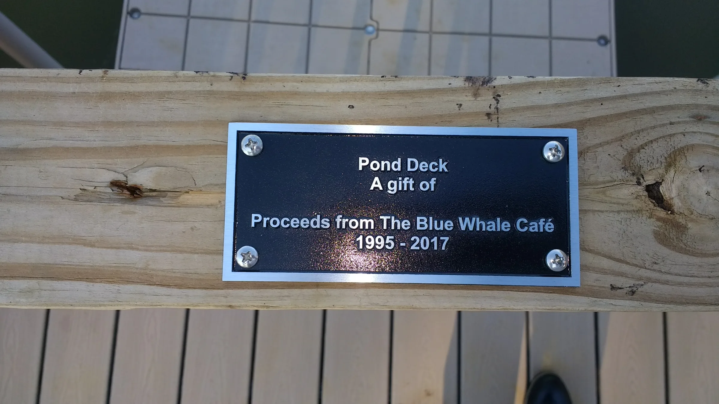 Custom plaque and installation project 70