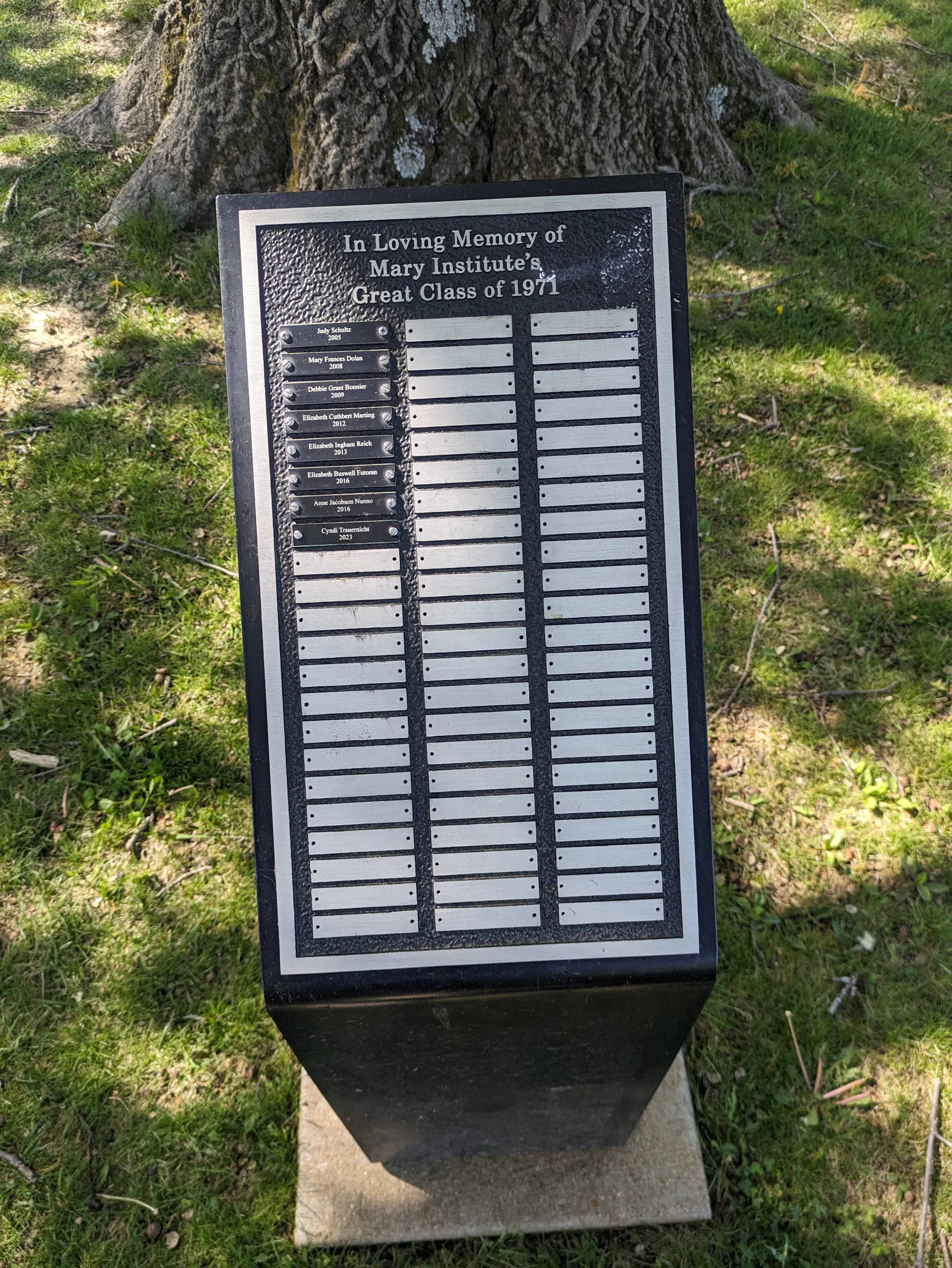 Custom plaque and installation project 73