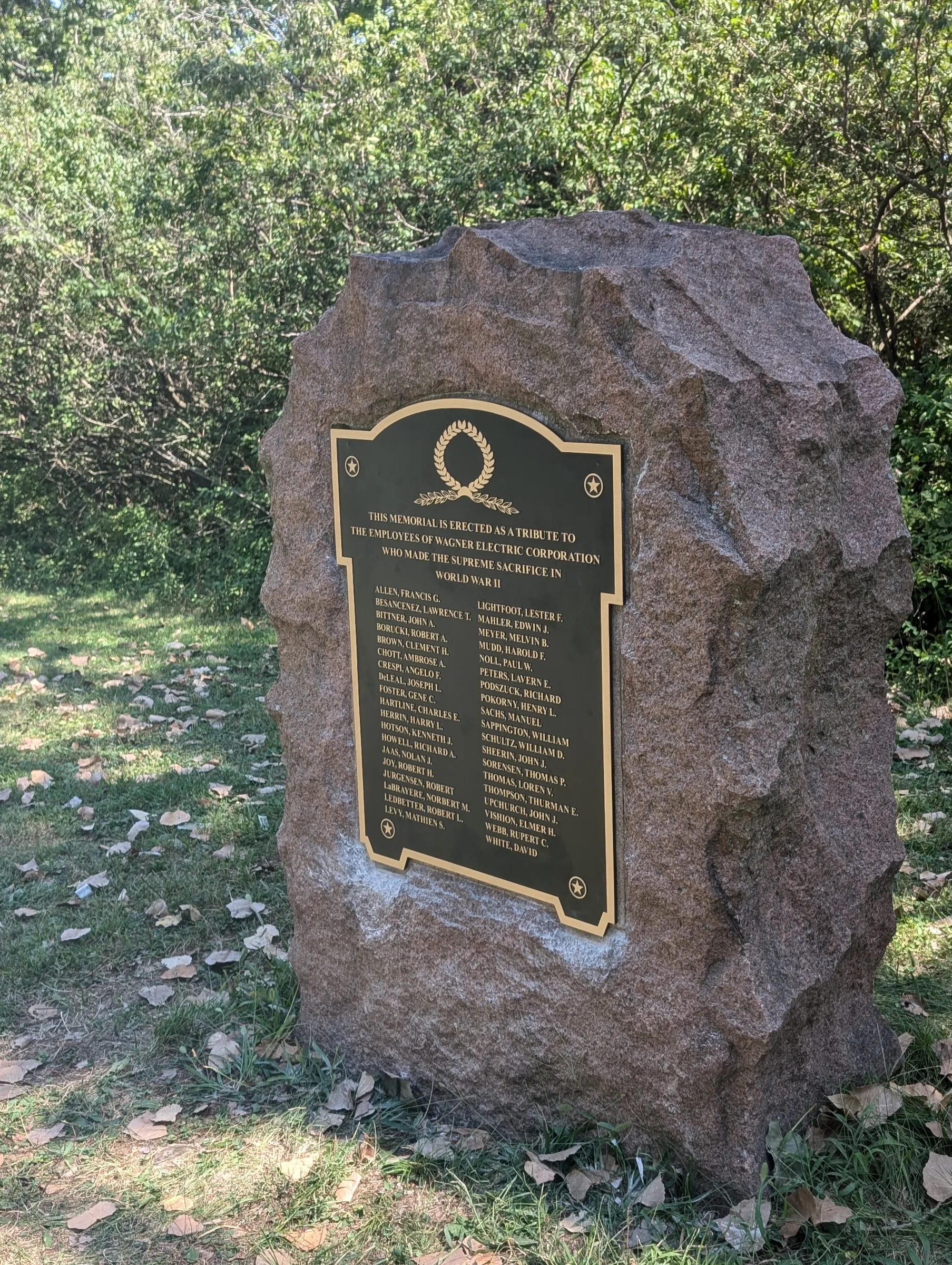 Custom plaque and installation project 75