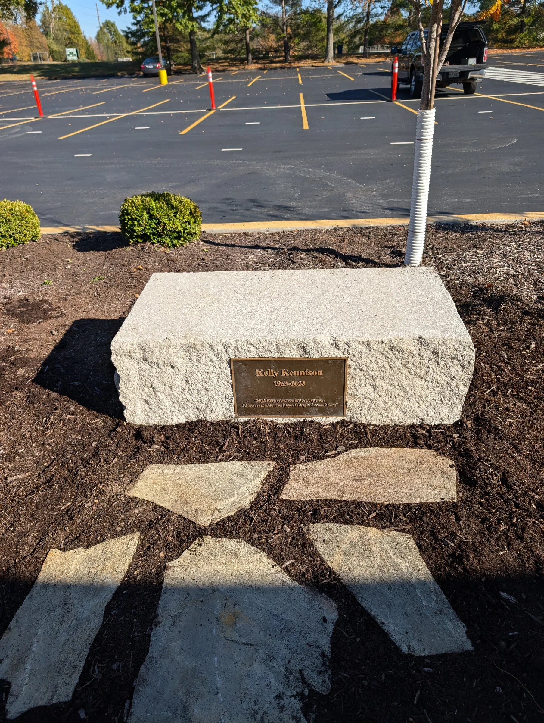 Custom plaque and installation project 80