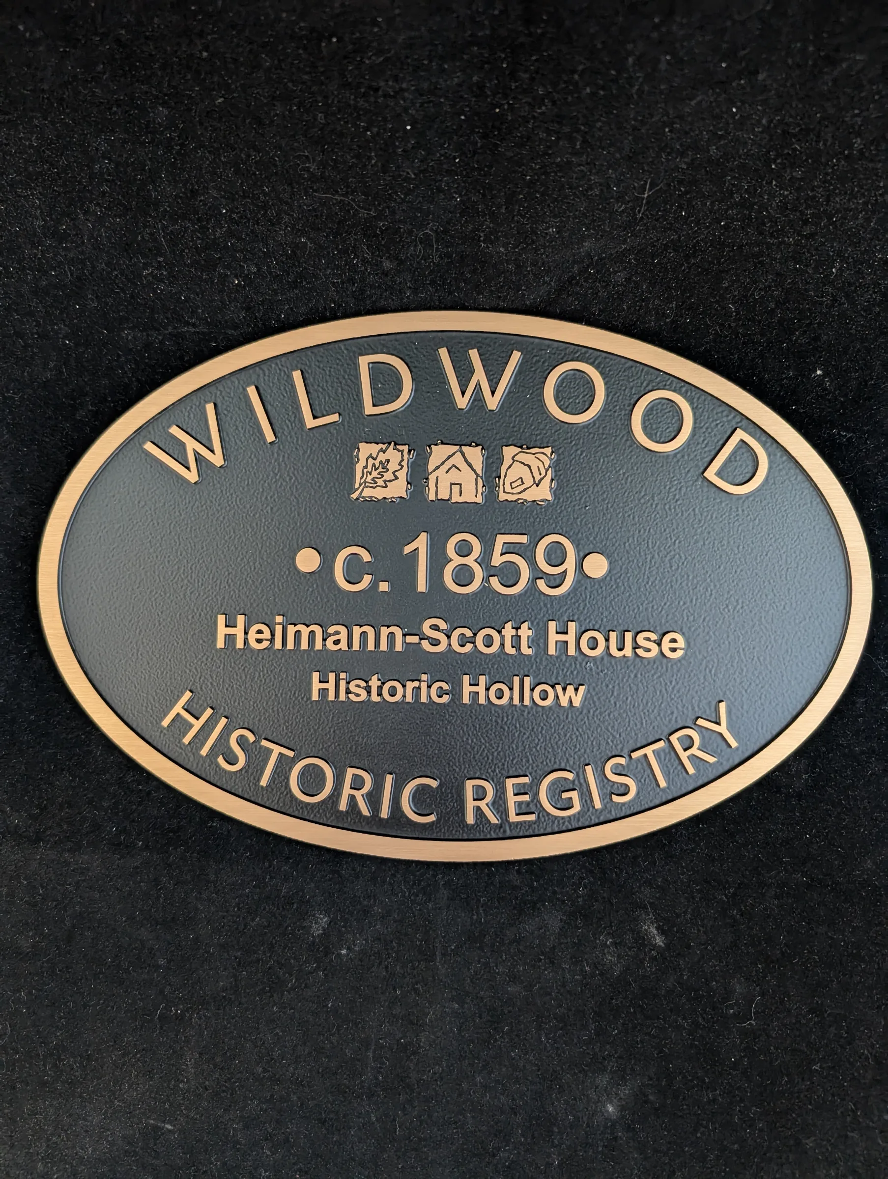 Custom plaque and installation project 81