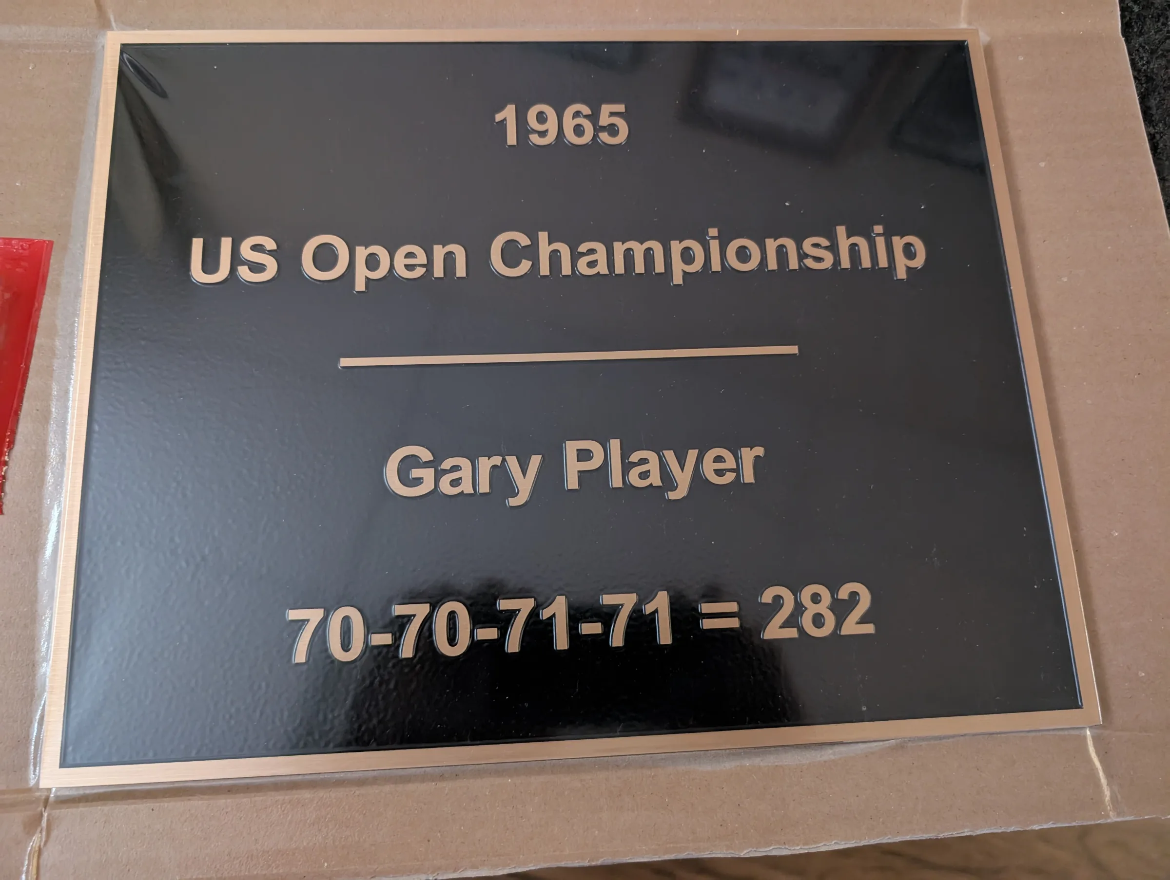 Custom plaque and installation project 82