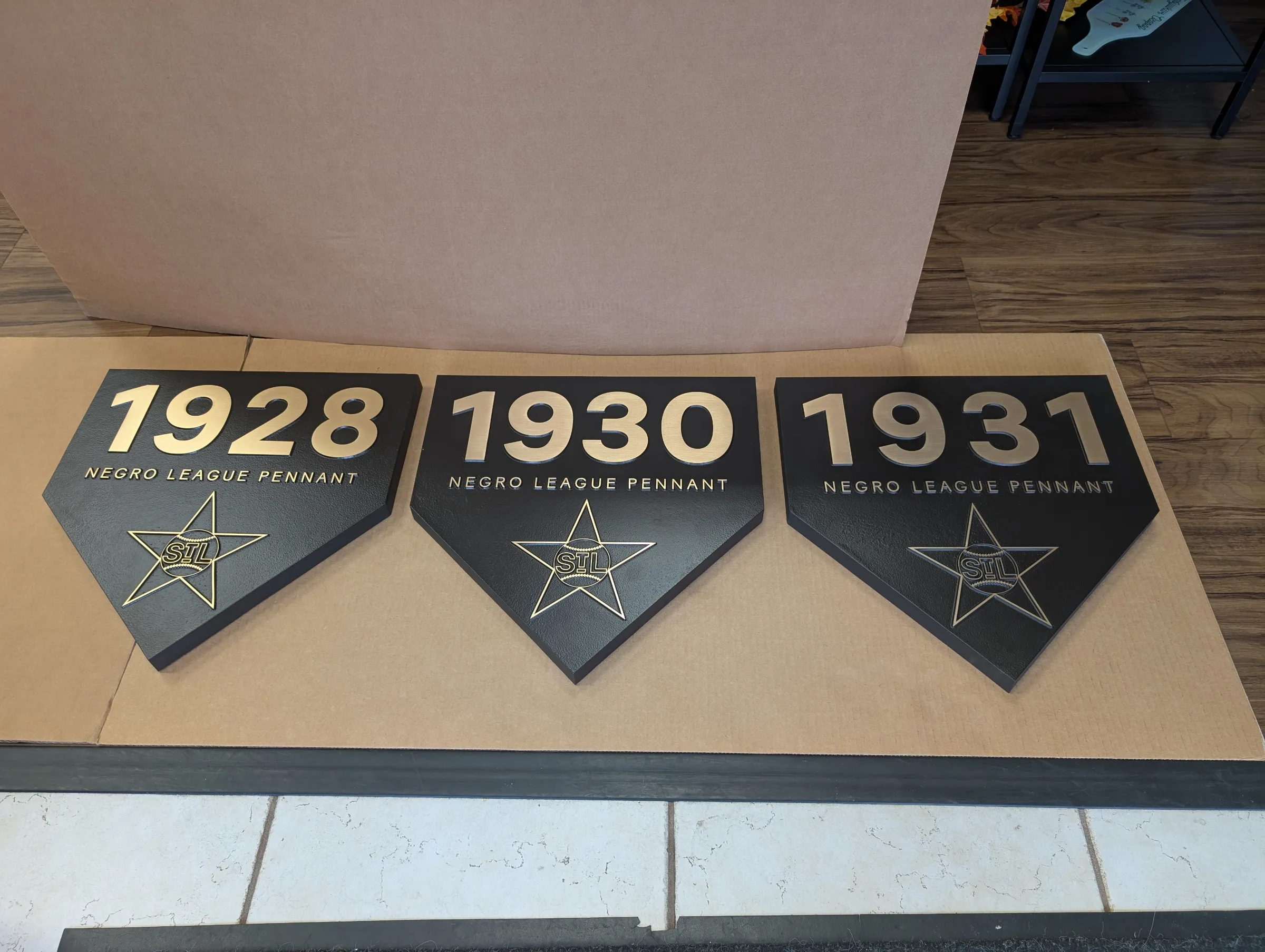 Custom plaque and installation project 86